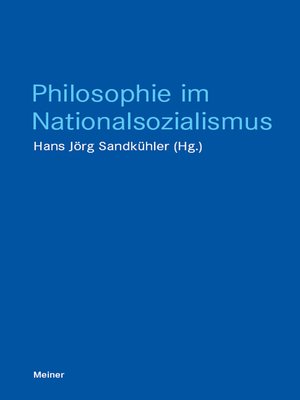 cover image of Philosophie im Nationalsozialismus
